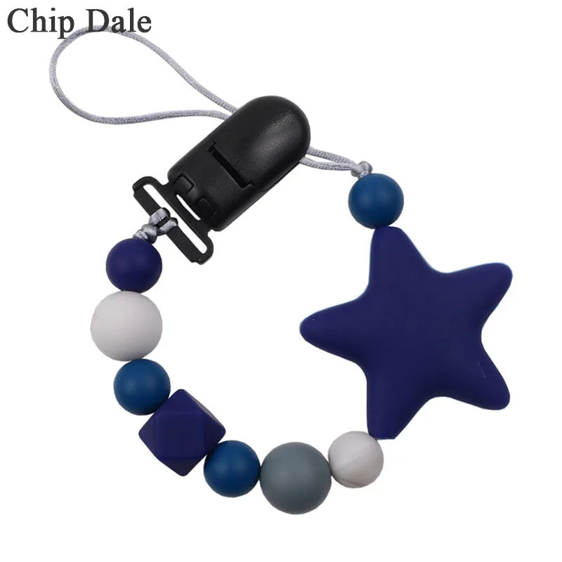 Чип и Дейл звездочки зажимы для соски цепочка новорожденного ребенка