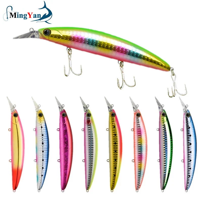 Приманка гольян профессиональная 110 мм 19 г лазерный длинный заброс плавающие