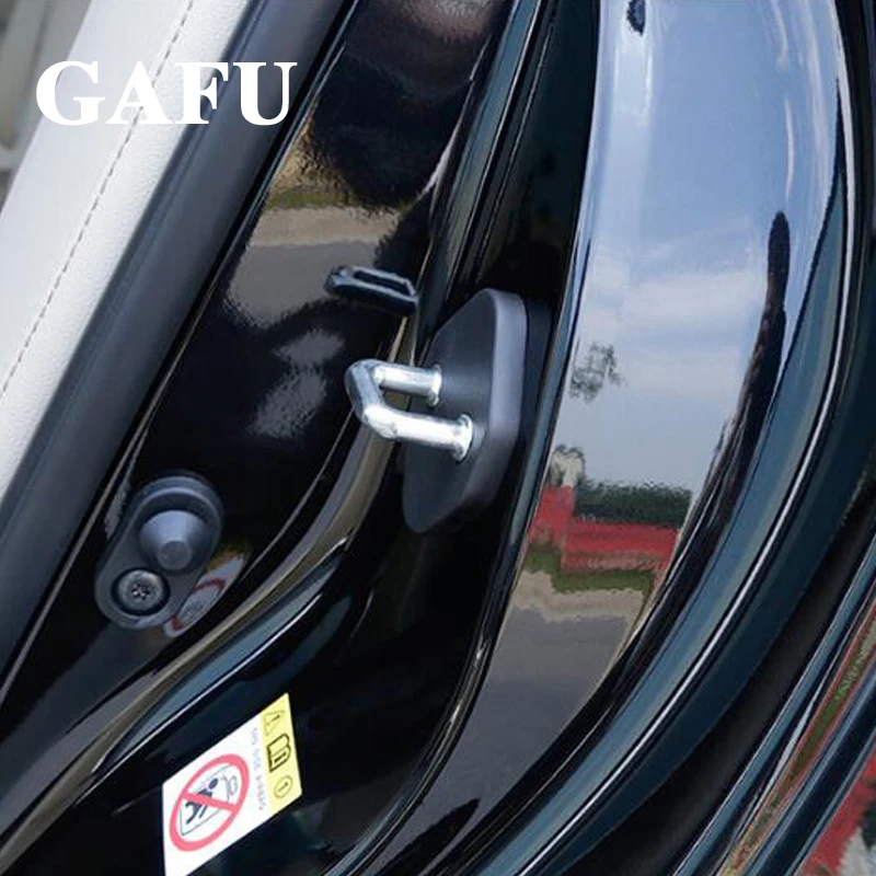 Автомобильный Стайлинг отделка дверного замка чехол ограничитель открывания