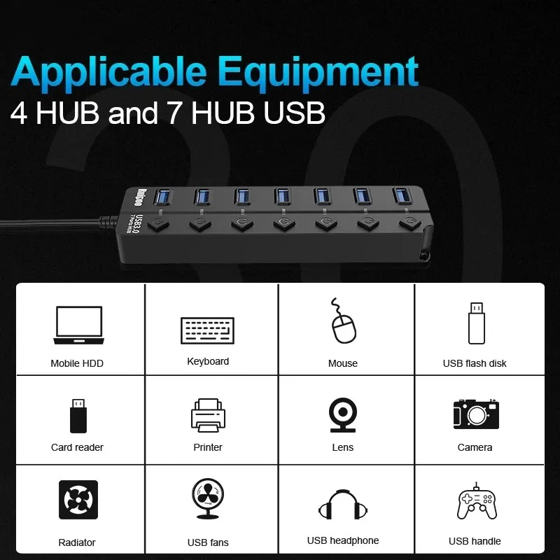 usb 3 0 hub usb hub 3 0 multi usb splitter 3 hab use power adapter 47 port multiple expander 2 0 usb3 hub with switch for pc free global shipping