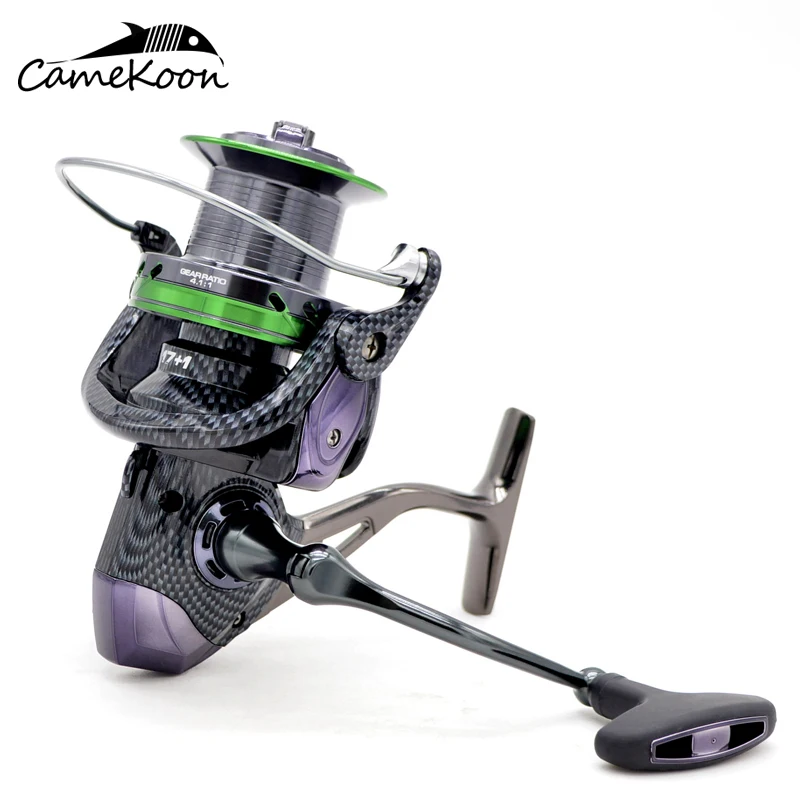 CAMEKOON Spinning Reel for Long-Distance Throw 8000/10000/12000 Surf Casting Coil 10KG Drag Power Saltwater Tournament Fishing enlarge