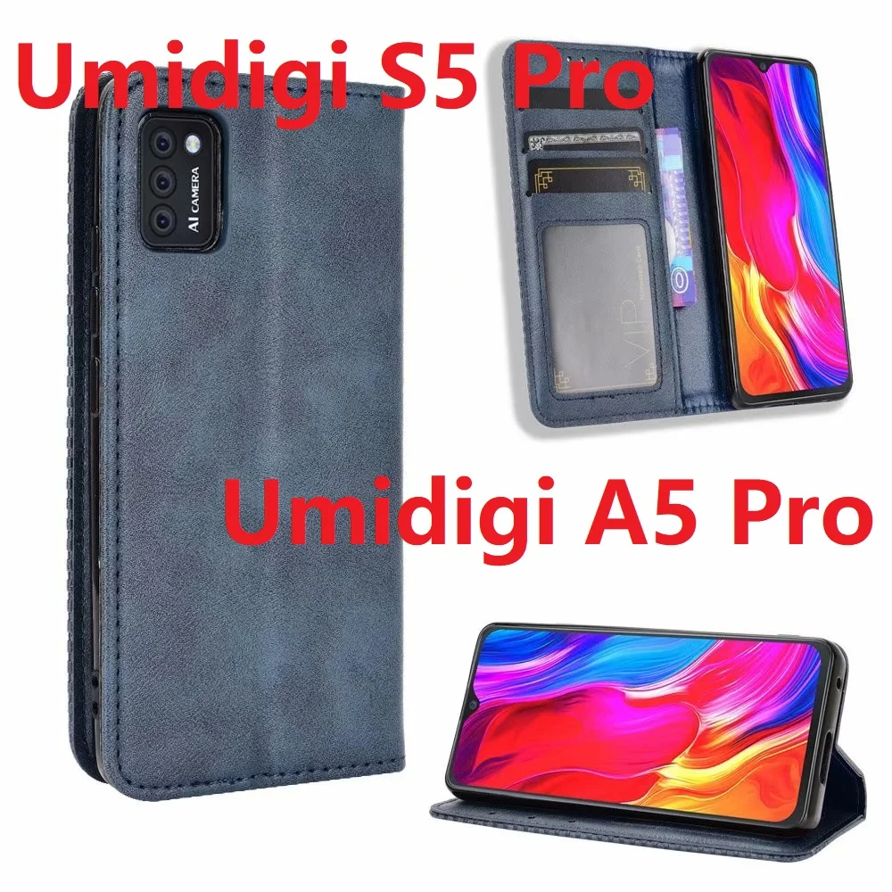 Wallet Leather For Umidigi S5 A5 Pro Case Magnetic Book Stand Flip Card Protective Cover | Мобильные телефоны и