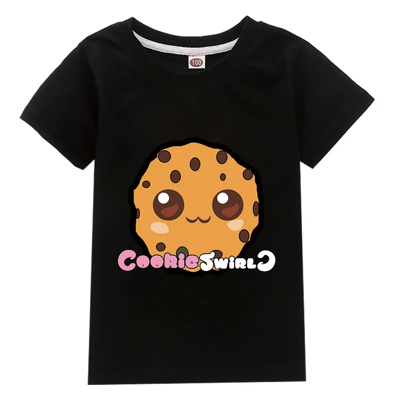 

Cute Cookies Summer Children's T-shirt Cotton Cartoon Print Blouse Breathable Boys and Girls Short Sleeves Fashion Clothes