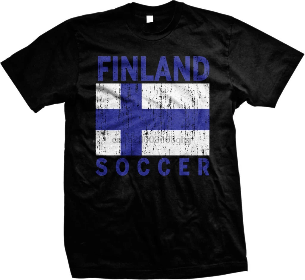 Новейшая хлопковая Удобная футболка с круглым вырезом состаренные финские