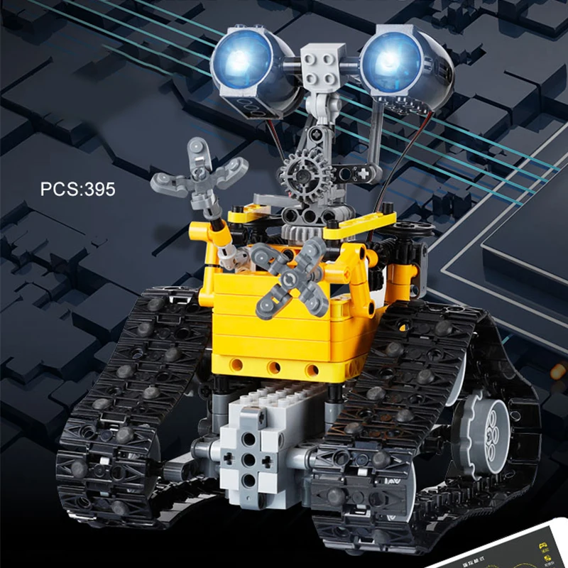 395pcs City Technical APP Programming RC Electric Intelligent Robot Building Blocks MOC Tracked Car Bricks Toys for Boys Gifts | Игрушки и