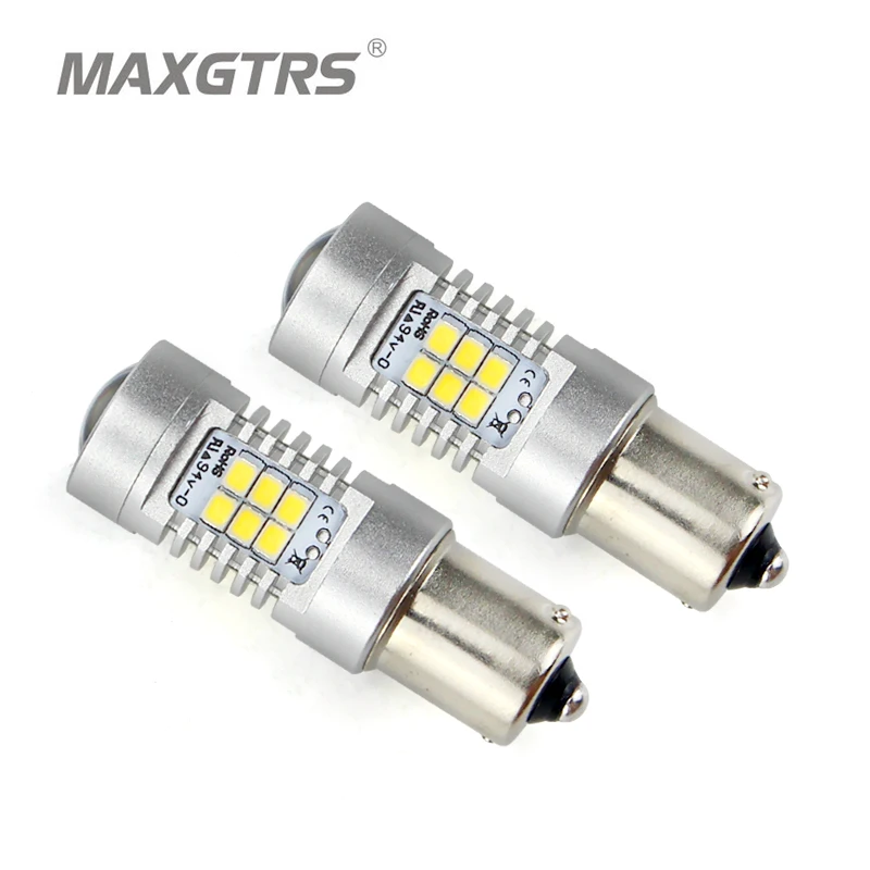 2x BAU15S S25 1156 PY21W Янтарная обратная Светодиодная лампа 2835 чипов автомобильный сигнал поворота, стоп-сигналы авто лампа Дневной ходовой светильник белый