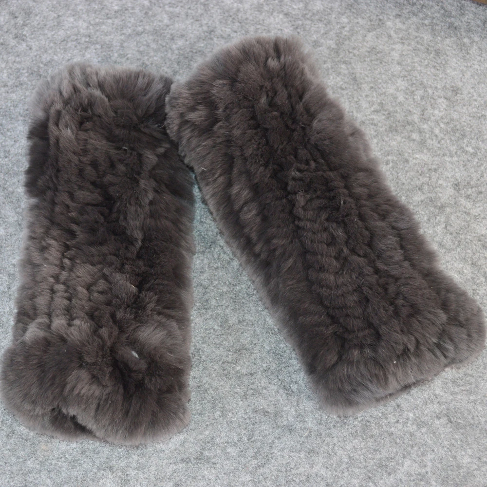 Россия чудесные зимние натуральный настоящий мех кролика перчатки Хорошие