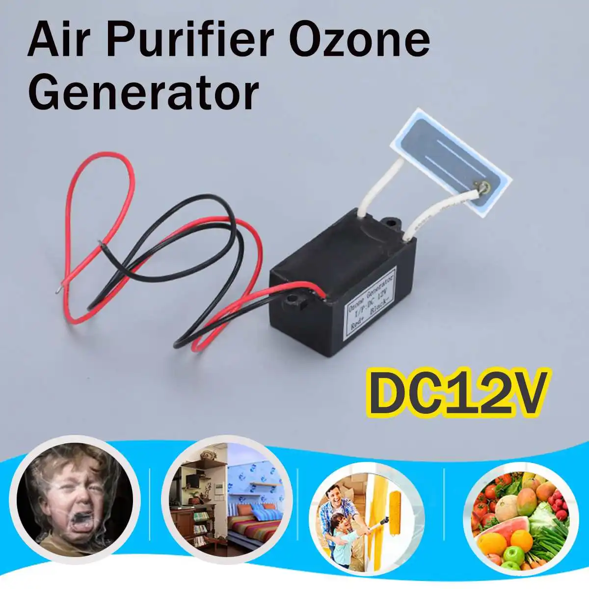 

Mini Ozone Generator Air Purifier DC 12V Home Air Cleaner Portable Ozonizador Ozonator Ozon Generator Ozonizer Esterilizador