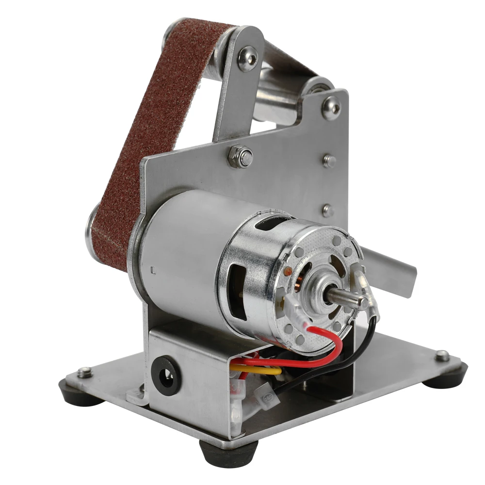 

Mini Electric Belt Sander Mini Electric DIY Polishing Grinding Machine Cutter Edges Sharpener Wood Metal Working Power Tool