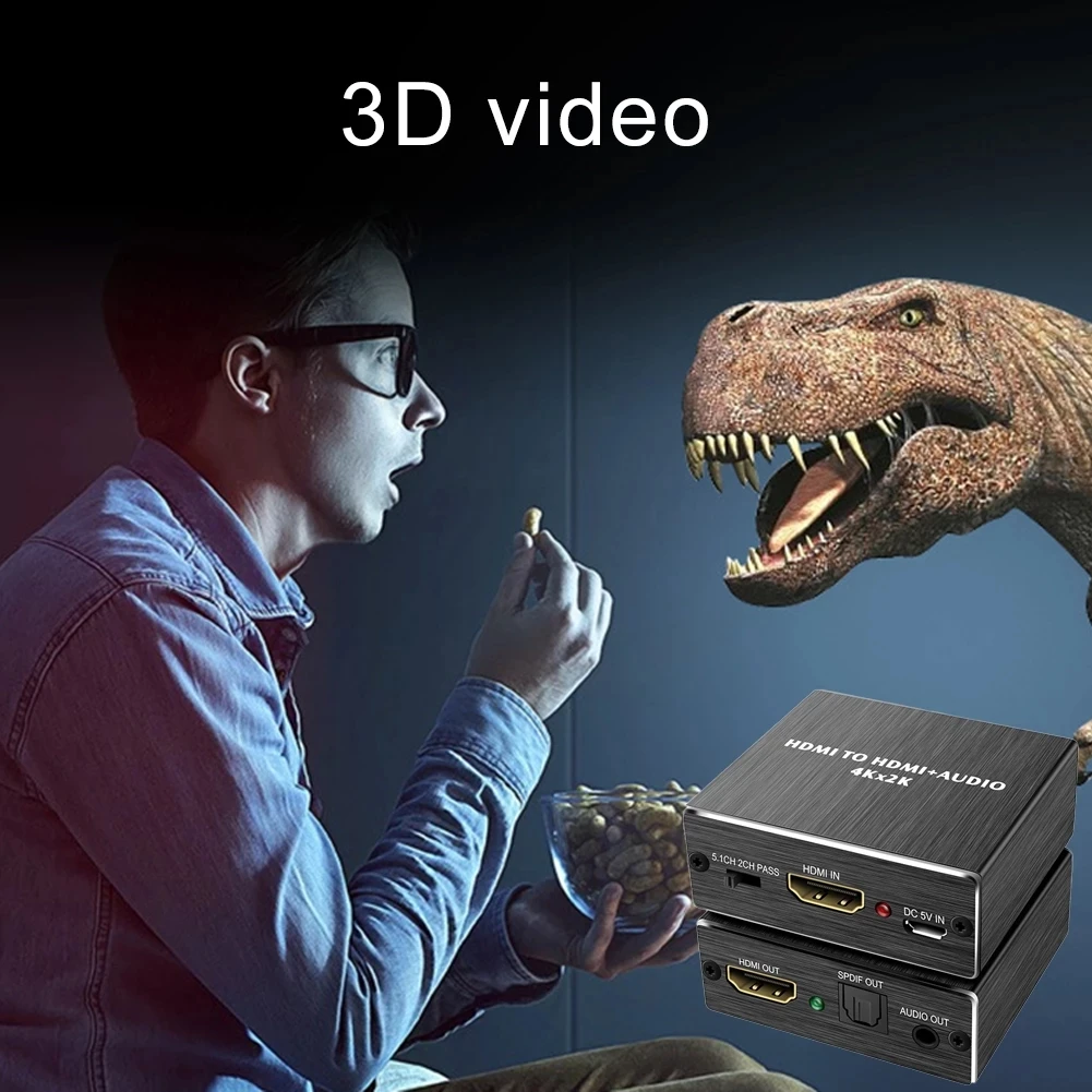 4K x 2K HDMI совместимый аудио сплиттер адаптер и оптический TOSLINK SPDIF + 3 5 мм стерео