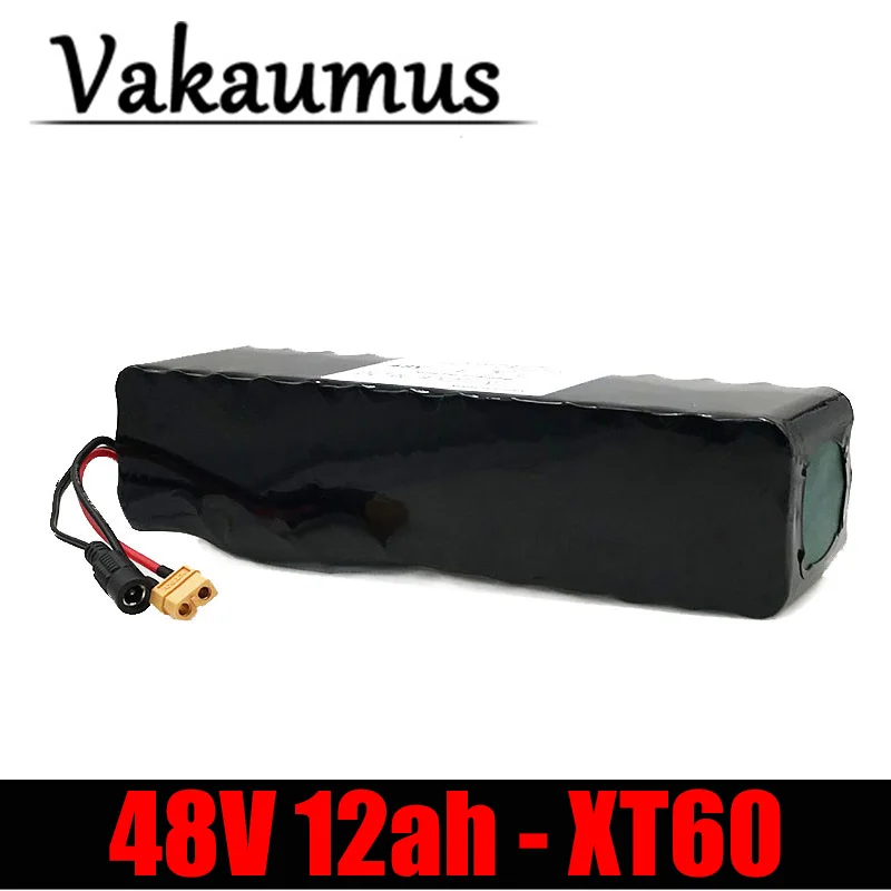 Аккумулятор Vakaumus 48 В, 13S, 3P, 18650, комплект литий-ионный батарей, аккумулятор 48 В, 12 Ач для электровелосипеда, для двигателя 250 Вт, 500 Вт, 350 Вт с BMS 15 А