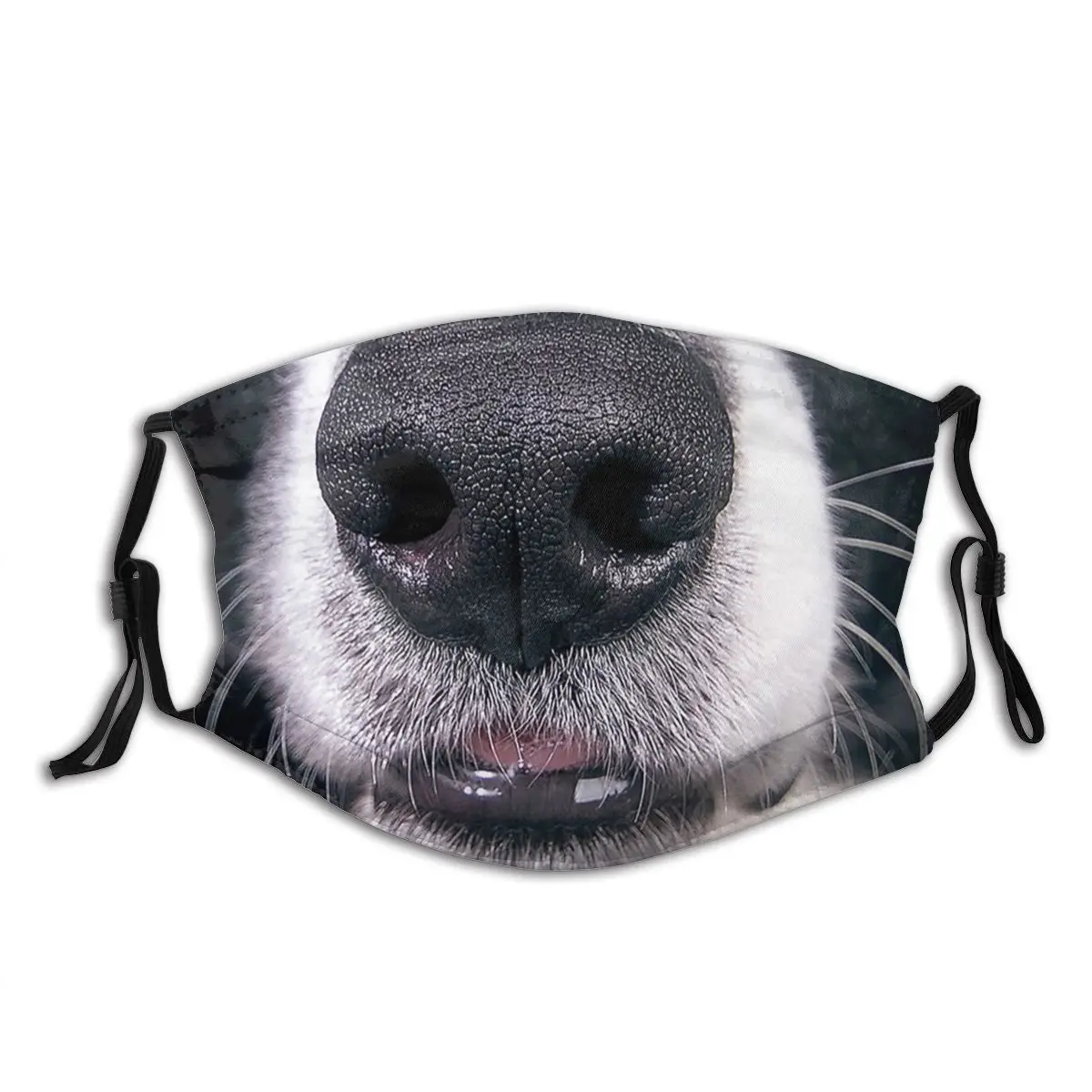 

Border Collie Washable Printed Mouth Face Mask Anti Haze Cold Proof with Filters Polyester Protection Cover Muffle for Adult