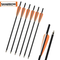 612pc 17archery mix carbon shaft crossbow bolts arrow practice od 8 8 mm nocks outdoor hunting shooting accessories