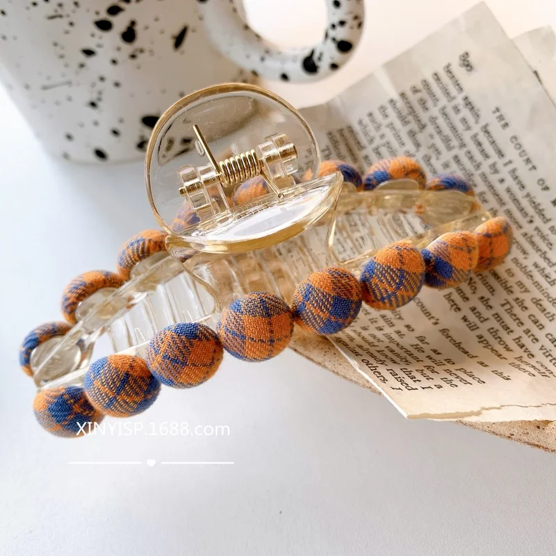 

Candy Hair Clip Back of Head Female Hairpin Catch Clip Large Elegant Temperament Catch Hair Clip Korea Shark Clip