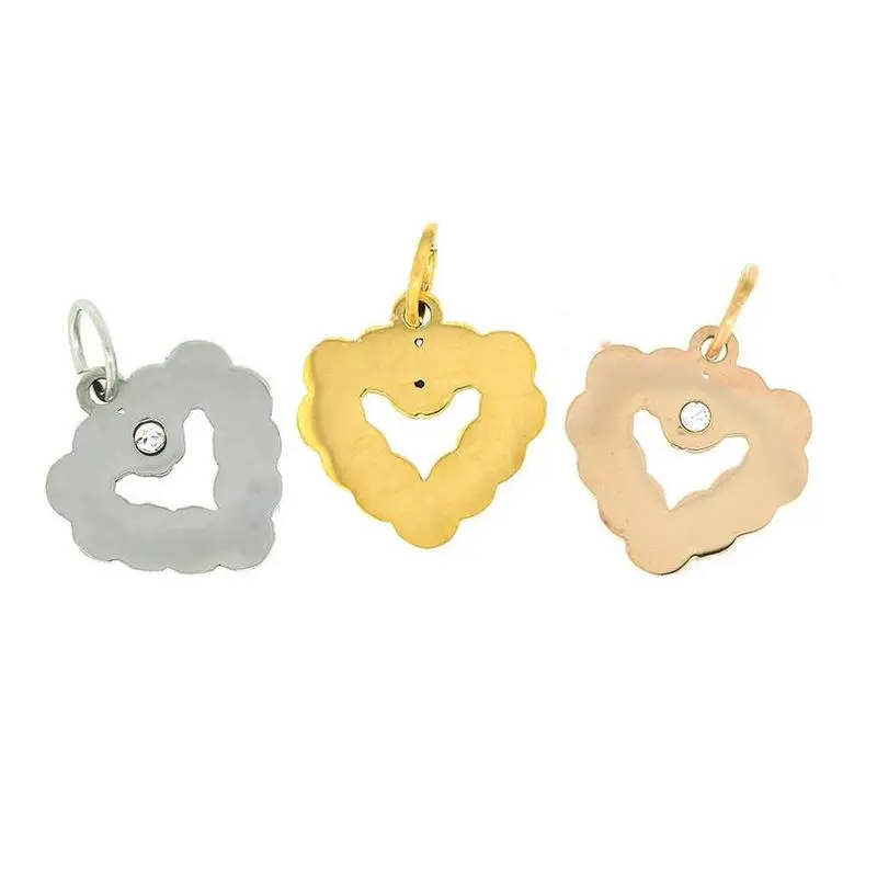 Волшебная рыба модное сердце из нержавеющей стали мини-кулон проложенный кулон