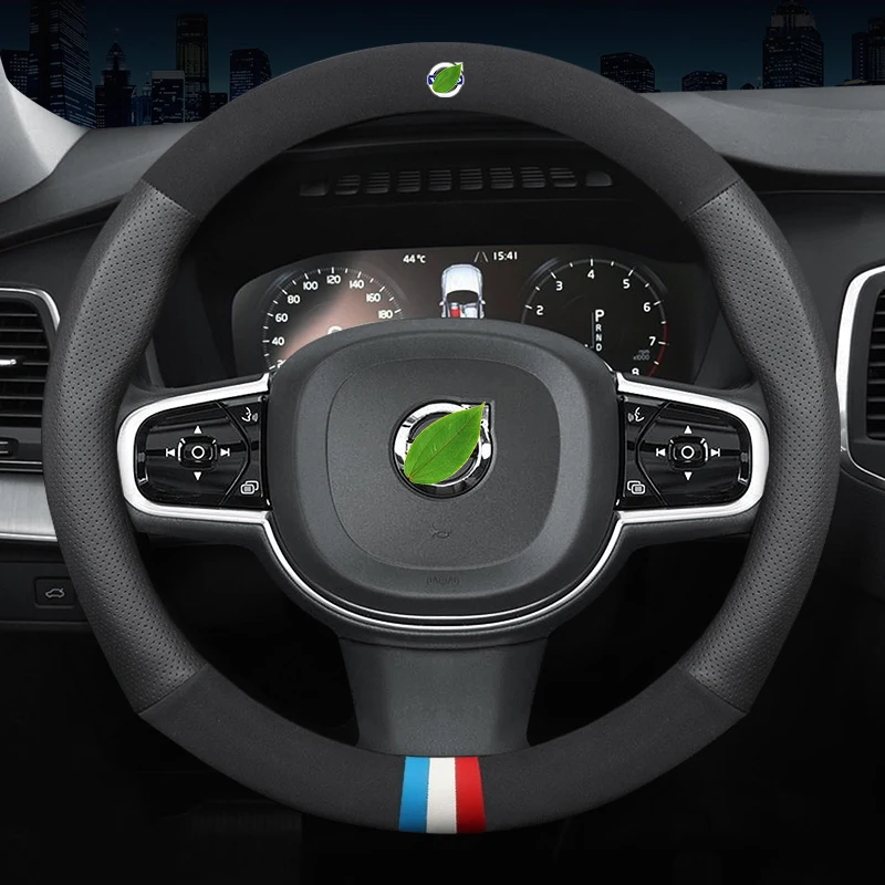 

Car Steering Wheel Cover Leather For VOLVO S40 S60 S80 S90 XC40 XC60 XC90 V40 V50 V60 V90 2019 Breathable Styling Accessories