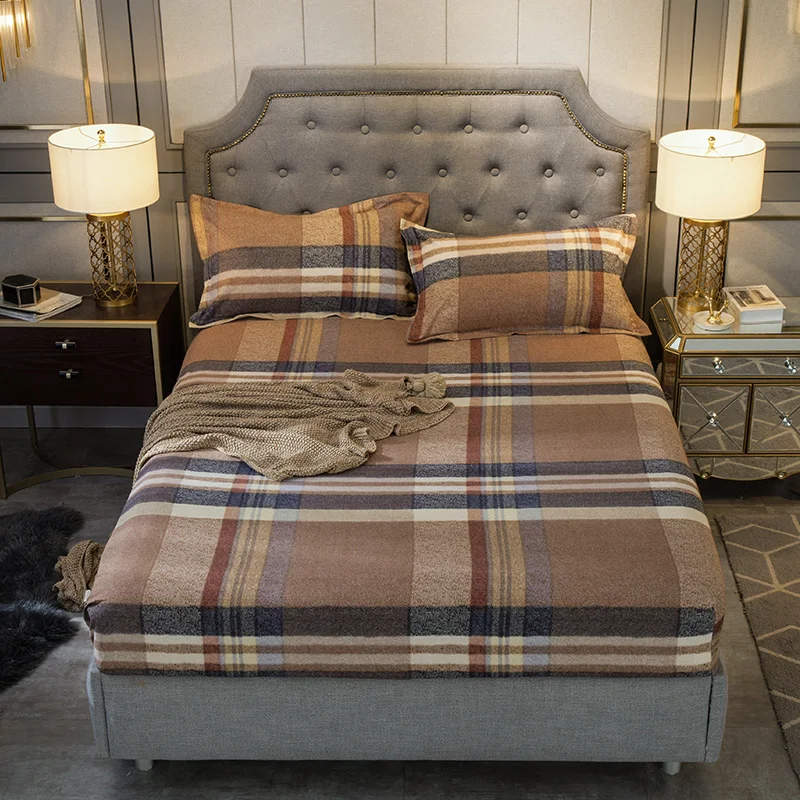 Домашний Комплект постельного белья премиум класса из матового хлопка 120/150/160x200