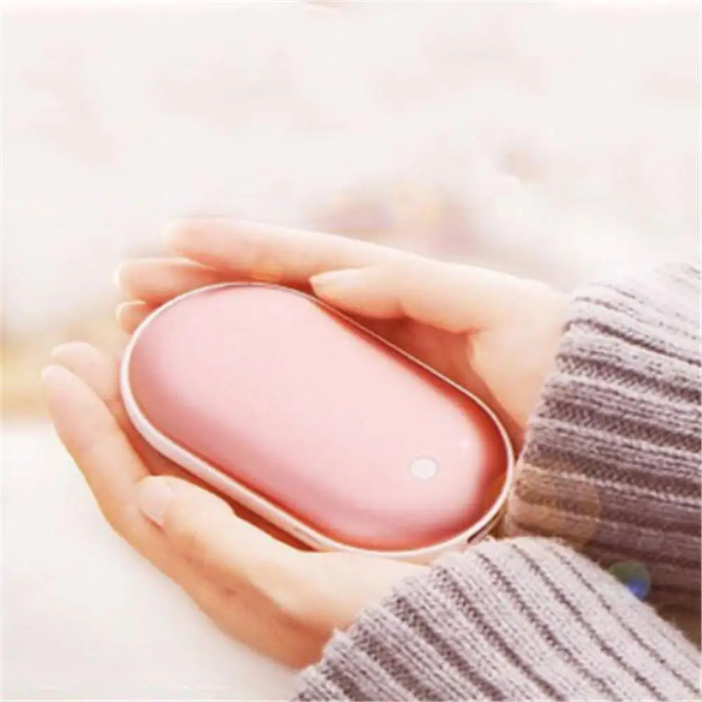 Портативные мини-грелки для рук Lucky Cobblestone USB power Bank перезаряжаемая грелка для рук для холодной зимы