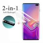 Мягкая Гидрогелевая пленка для Samsung Galaxy S7, S8, S10 Plus, S10E, 2 в 1 S, 10, 9, 8, 7, Защитная пленка для экрана камеры, не стекло, 2 шт.