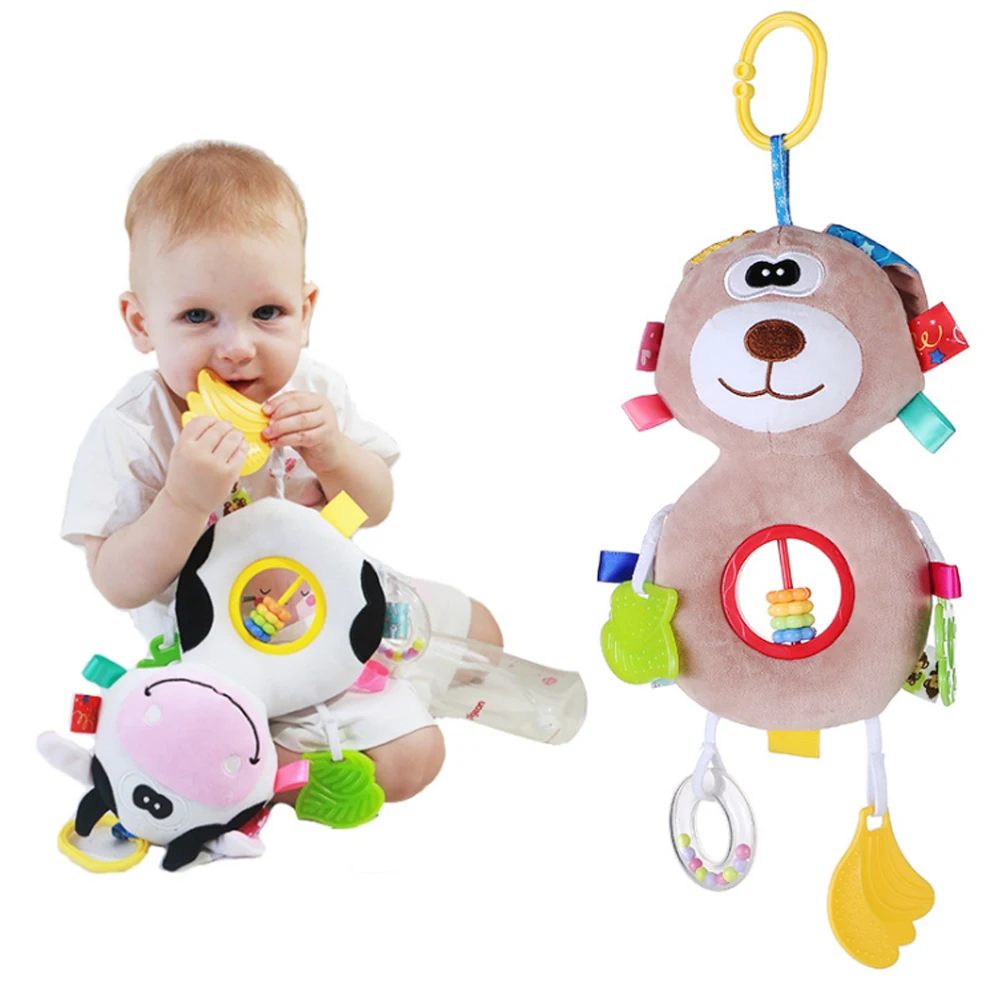 LOOZYKIT игрушки для малышей погремушки милые детей плюшевая кукла подвески Мягкий
