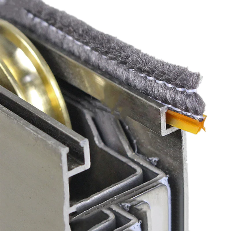 

5/10M Door Window Sealing Strip 3mm card slot Sound Insulation Wind-proof brush seal Filler Hair tape Home Hardware Accessories