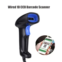 low price high performance usb cable 1d ccd barcode scanner handheld barcode scanning gun for supermarket shop