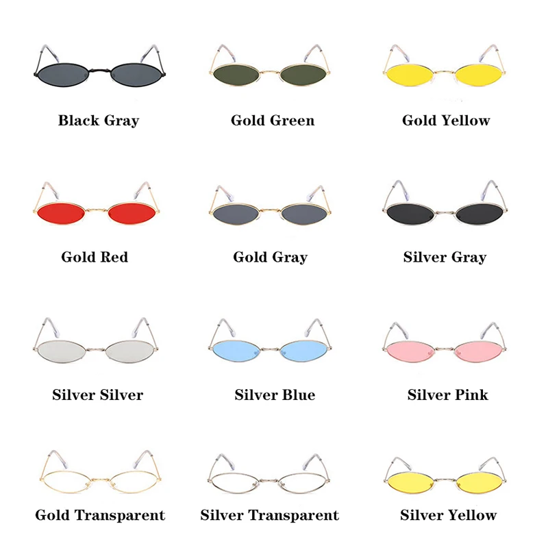 Lantzena ретро маленькие Овальные Солнцезащитные очки женские винтажные брендовые