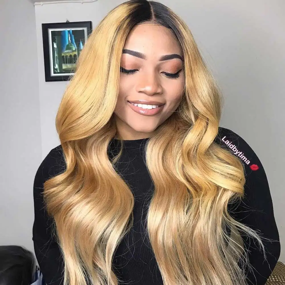 13*6 глубокая часть парик из натуральных волос на кружеве предварительно