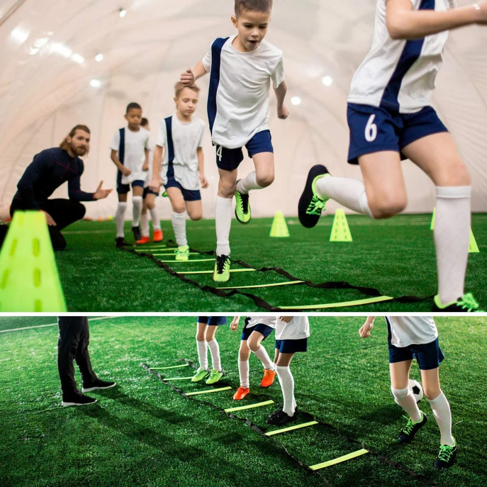 

Agility Speed Ladder Stairs Nylon Straps Training Ladders Agile Staircase for Fitness Soccer Football Speed Ladder Equipment