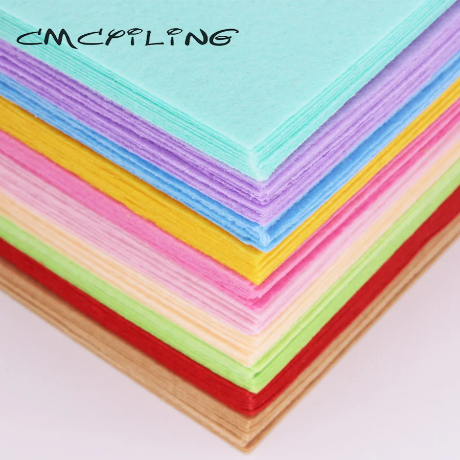 CMCYILING 40 шт./партия 10*15 см фетровая ткань 1 мм Толщина полиэфирная ткань для DIY альбом для вырезок для рукоделия войлочные листы