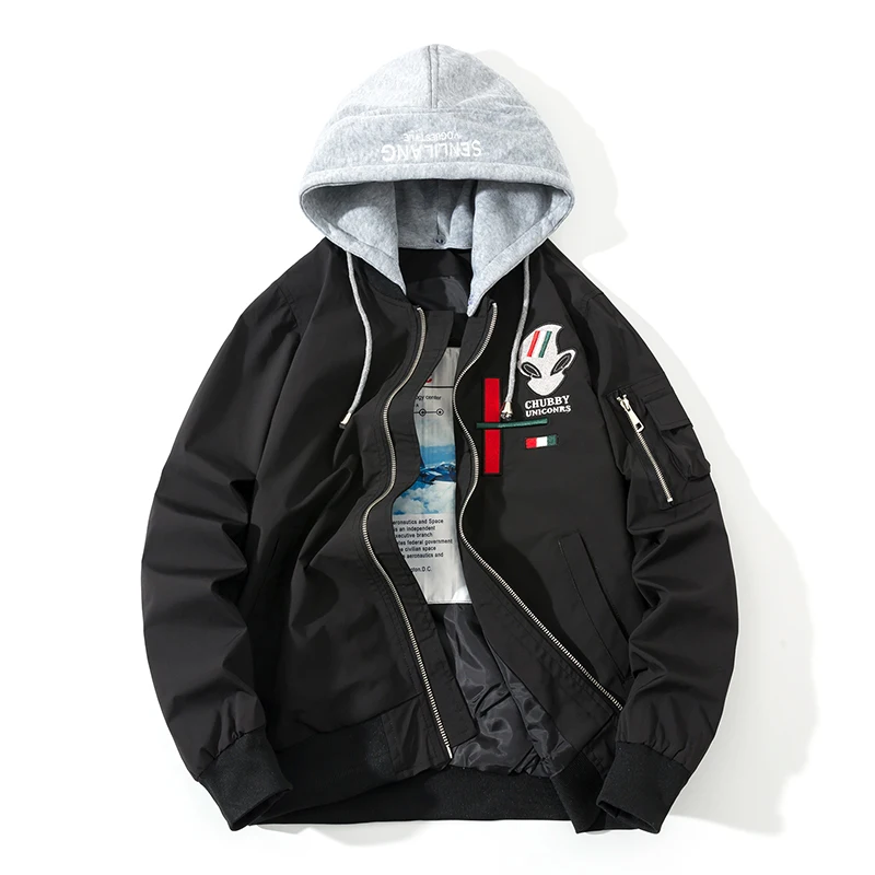 

Мужская модная одежда 2021, трендовая куртка-бомбер в стиле панк, корейское пальто, мужская бейсбольная куртка с вышивкой, Женская ветровка, у...