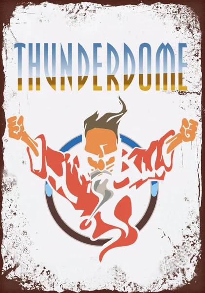 

Metal Tin Sign Thunderdome Decor Bar Pub Home Vintage Retro Poster