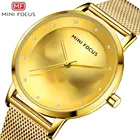 Роскошные водонепроницаемые часы MINI FOCUS с маленьким циферблатом, Дамский Золотой сетчатый браслет, подарок для девушки, женские часы 2020 Стразы часы для женщин