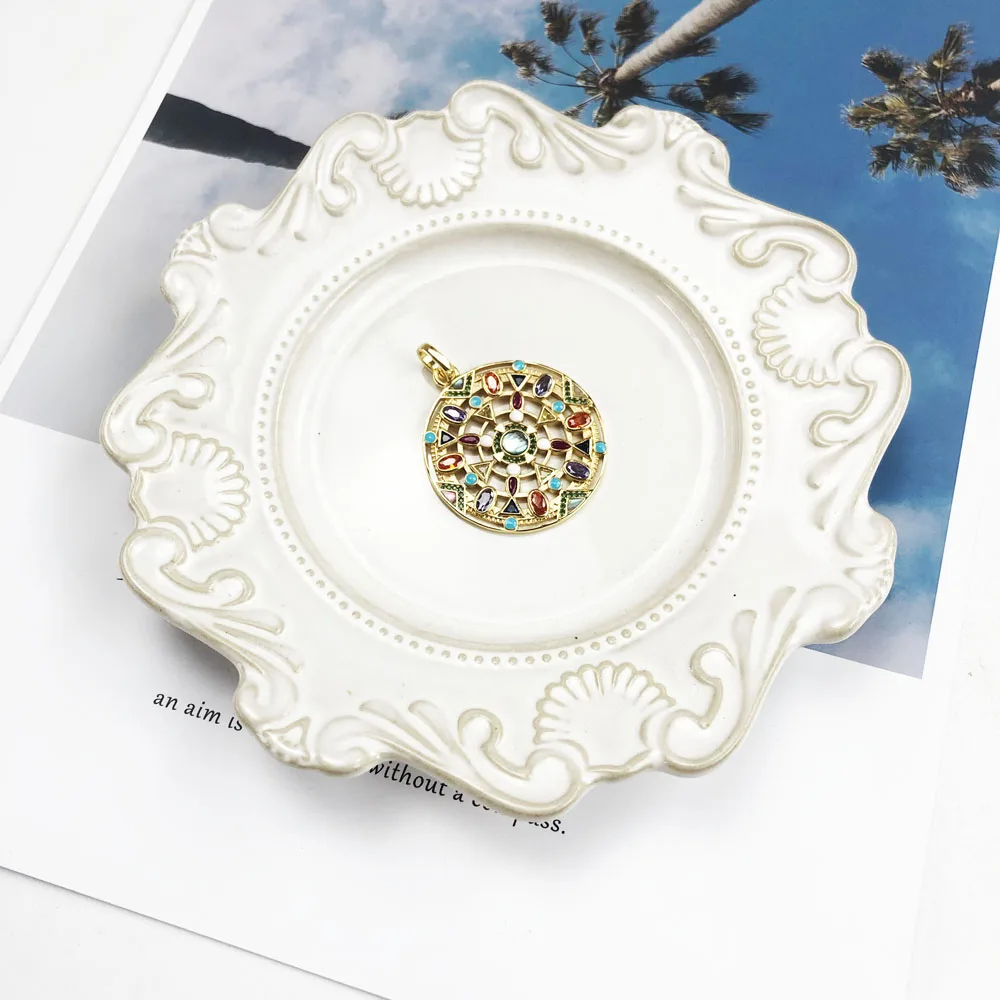 Кулон с золотым амулетом ювелирное изделие в европейском стиле для женщин