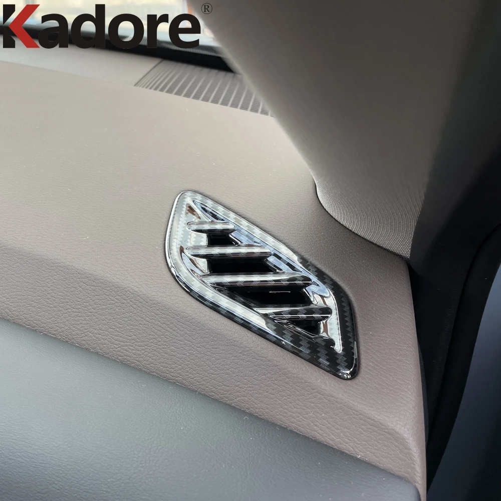 Для Nissan Rogue X-trail 2021 2022 передняя рамка из углеродного волокна для вентиляционного