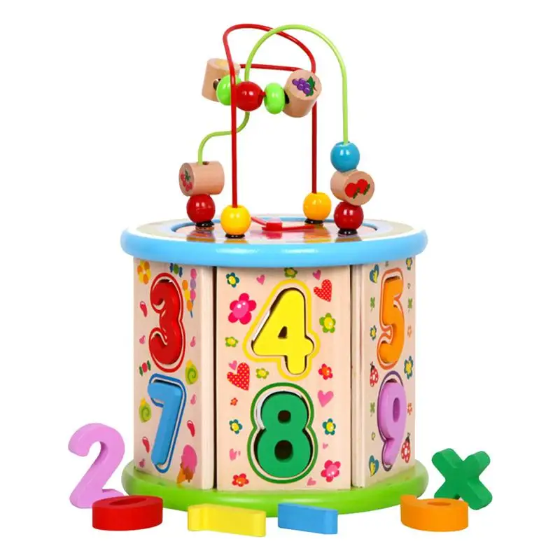 

1 Set Cartoon Creative Wooden Bead Maze Toy Wooden Plaything For Kids Children Gift