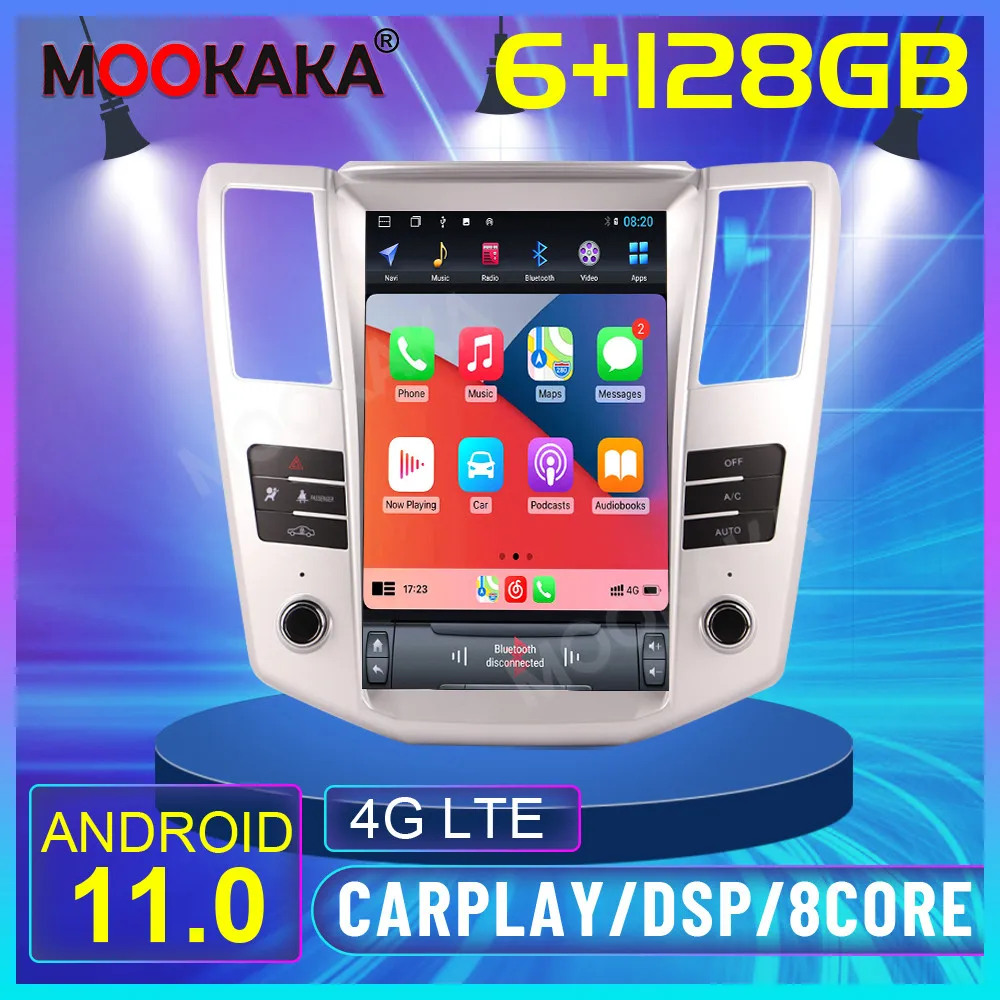 

Tesla 11.8" Android 11.0 6G-128GB Car Player For Lexus RX RX300 RX330 RX350 2004-2014 Car GPS Navi CarPlay Head Unit DSP Stereo
