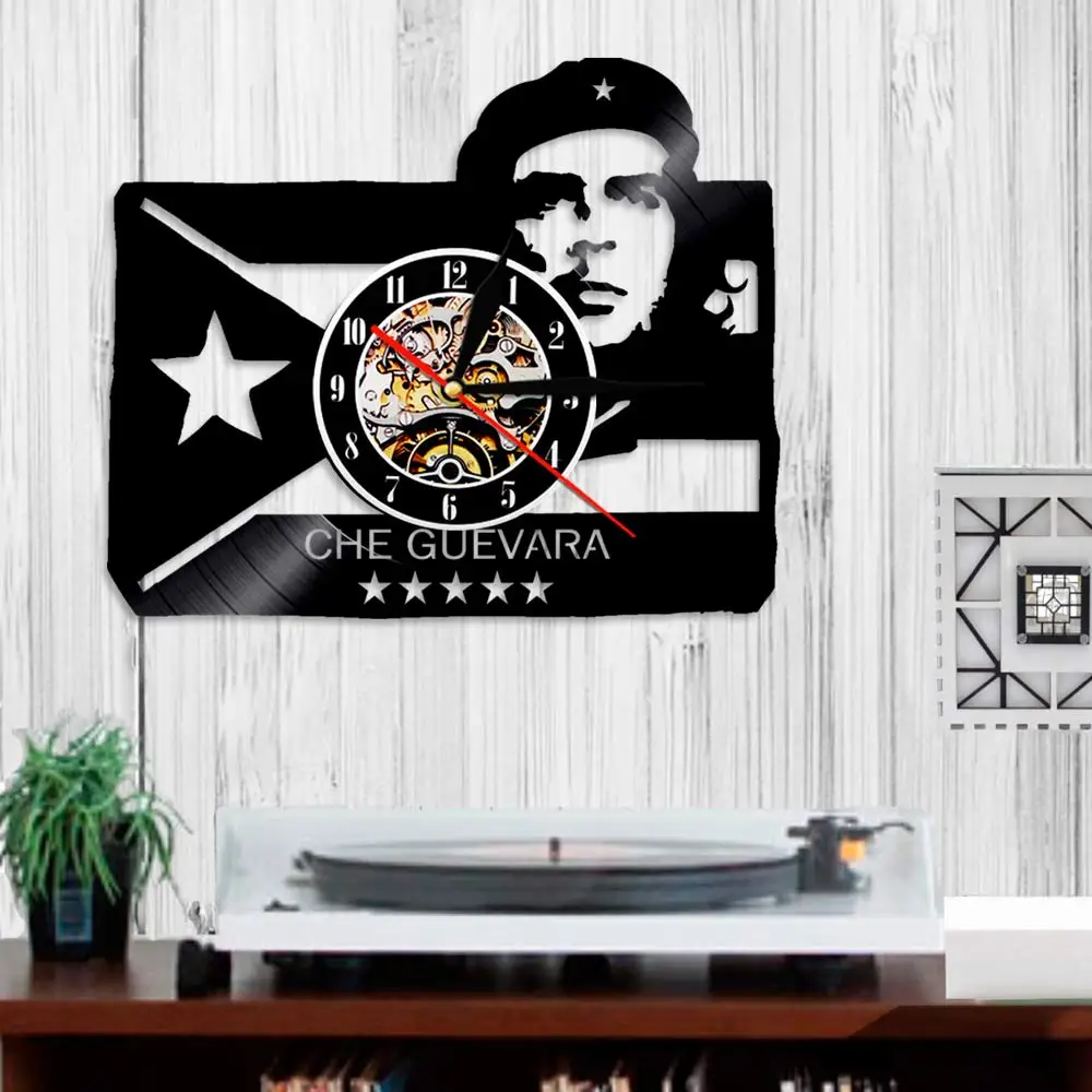 Che Guevara Портрет с кубинским флагом Кубинская революция виниловая запись