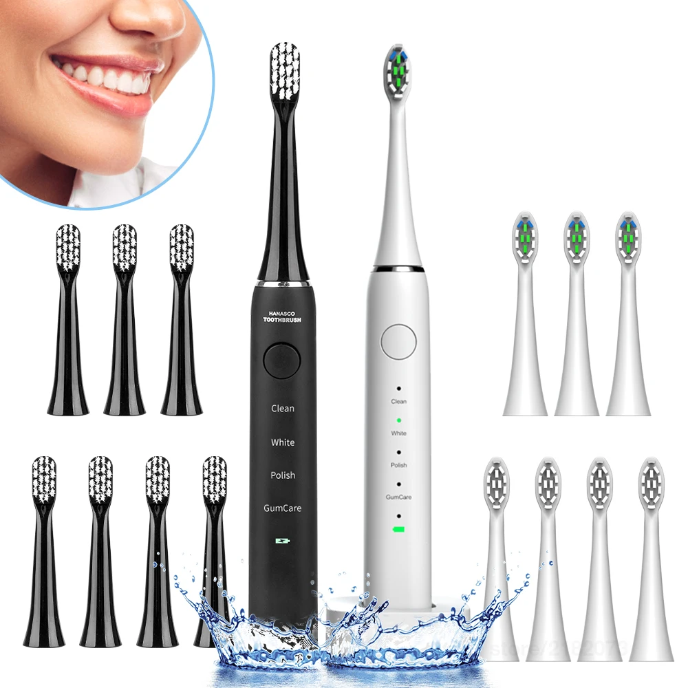 

Electric Sonic Toothbrush Octopus Brush USB Ultrasonic Oral Care Toothbrushes 8 Brush Heads Adult Waterproof Electric Toothbrush