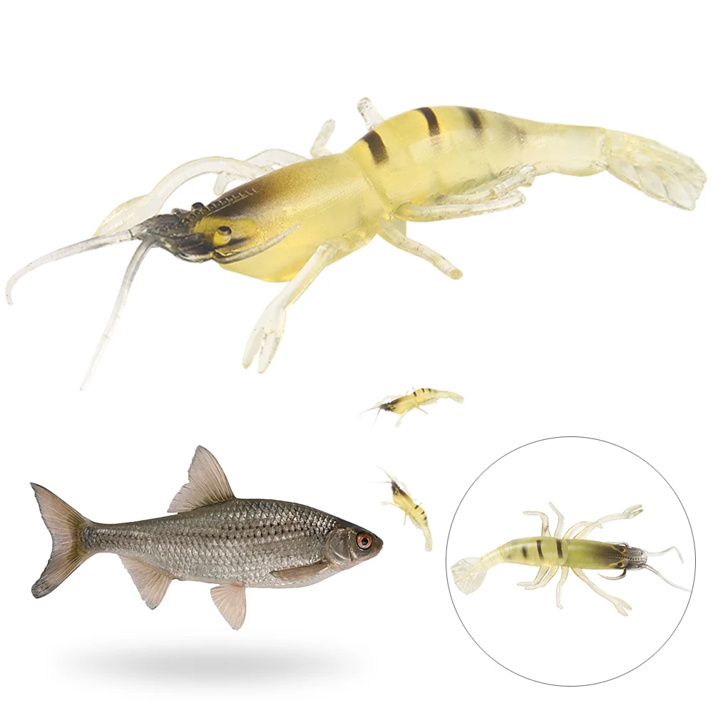 Рыболовная приманка прозрачная креветка поддельная наружная бионическая рыба