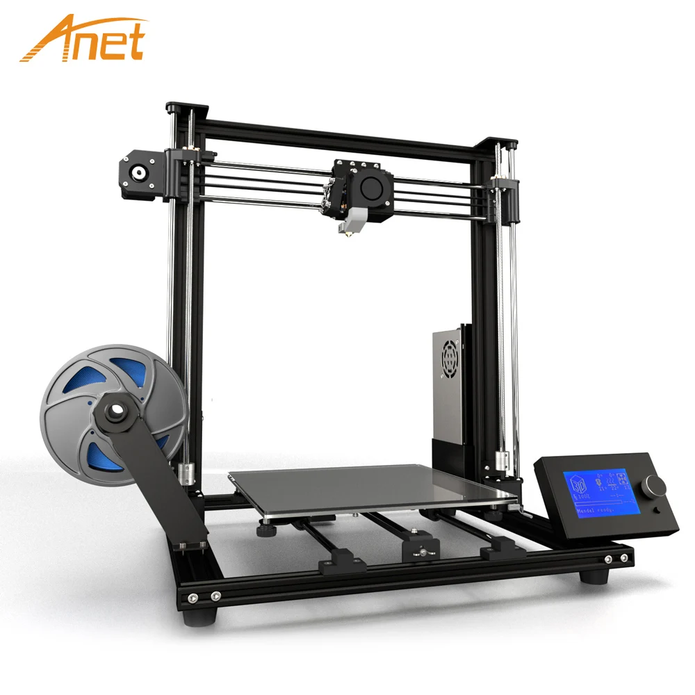 Модернизированный Высокоточный 3D принтер Anet A8 Plus полусборка сделай сам 300*300*350 мм