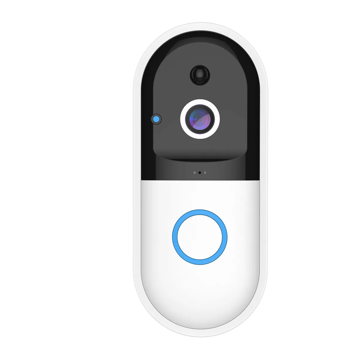 Беспроводная камера Wi-Fi для дверного звонка Smart Video домофонный дверной звонок Видеозвонок для квартиры ИК-сигнализация Беспроводная цветная камера безопасности объектива