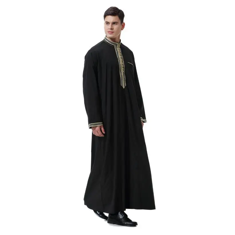 Арабо мусульманская одежда для мужчин abaya Дубай модная туника hombre jalabiyat дом