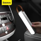 Автомобильный аварийный светильник Baseus на солнечной батарее, перезаряжаемый светодиодный светильник для чтения в салоне автомобиля, портативный ночсветильник, магнитная Автомобильная сигнальная лампа