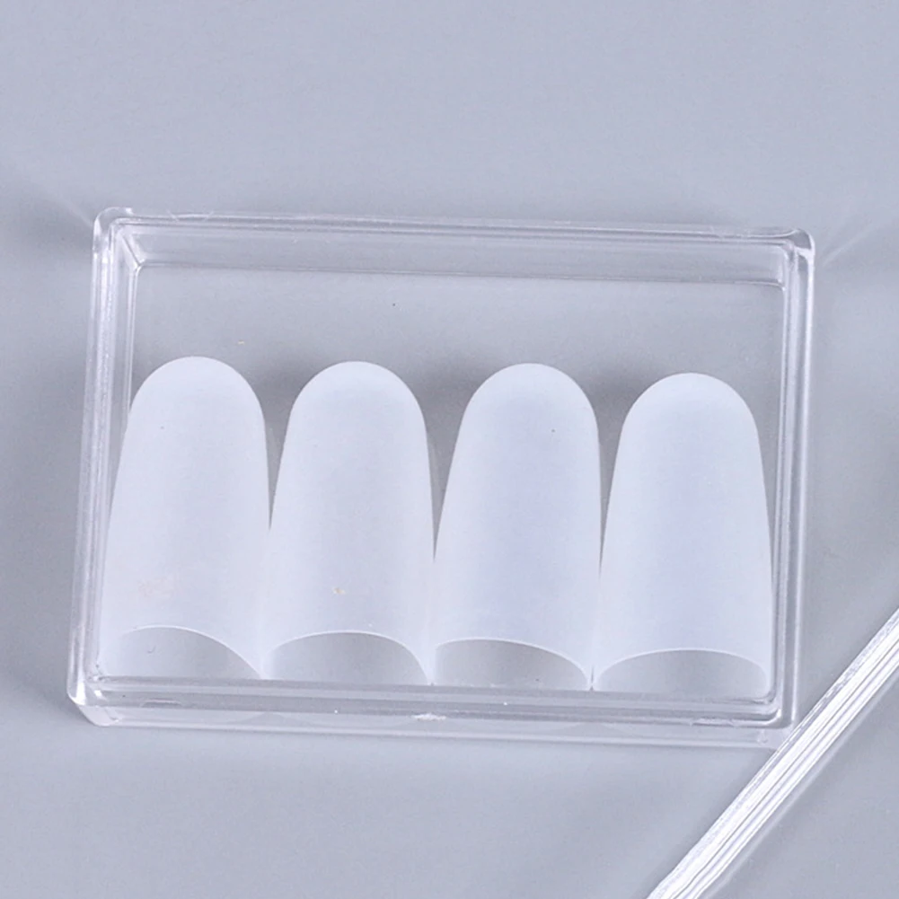 4 teileschachtel gitarre fingertip protektoren silikon finger wachen abdeckung für ukulele elektrische gitarre tambourine musical zubehör f