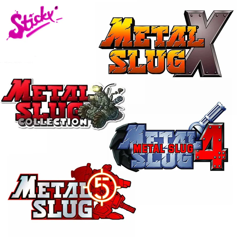 

STICKY Arcade Game Metal Slug Collection Badge Brand Car Sticker Decal Decor For X-Bpx Motorcycle Off-road Laptop Helmet Trunk