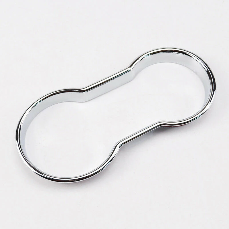 

Replacement Cover Cup Holder Chrome Console ABS Center Useful Accessories