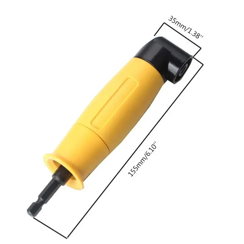 

90 Degree Drill Bit Adapter Right Angle Screwdriver Driver Reversible Ratchet