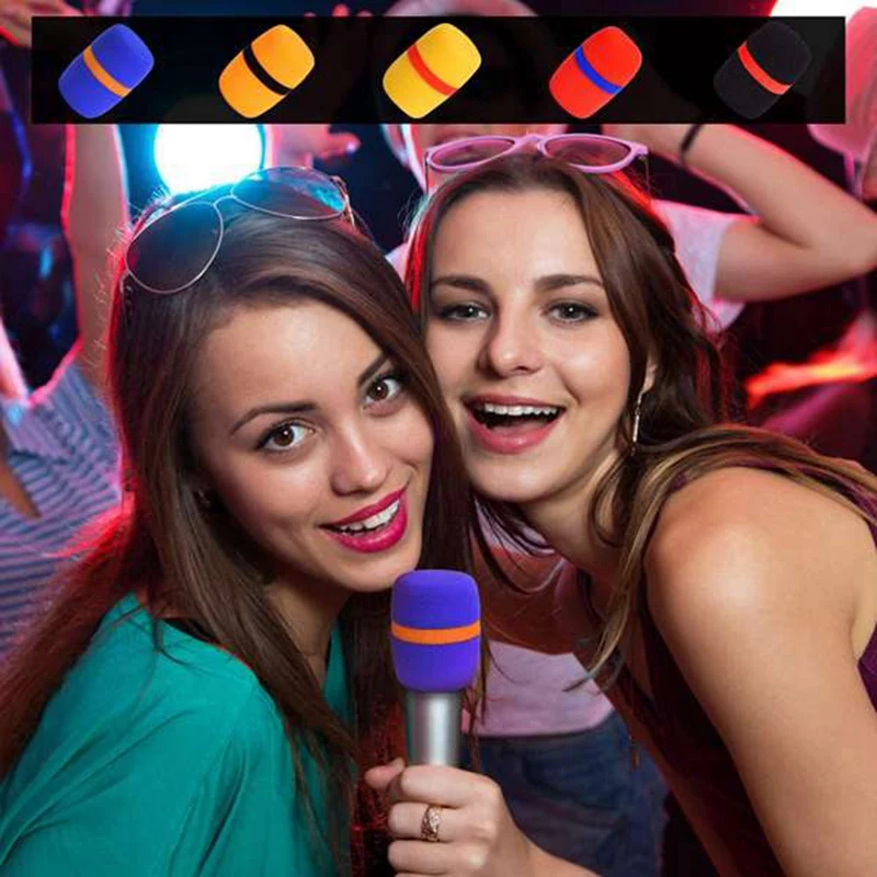 

20 Pack Thick Handheld Stage Microphone Windscreen Sponge Cover for KTV,Dance Ball,Conference Room,News Interviews,Etc