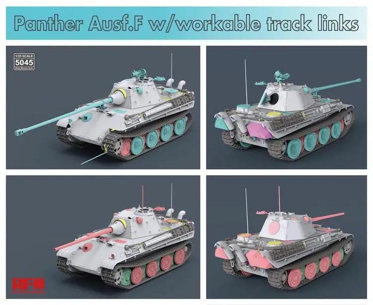 Модель Ryefield RM5045 1/35 PANTHER Ausf.F немецкий Средний бак Sd.kfz.171 |